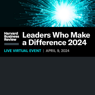 HBR - Leaders Who Make a Difference 2024 Event Banner